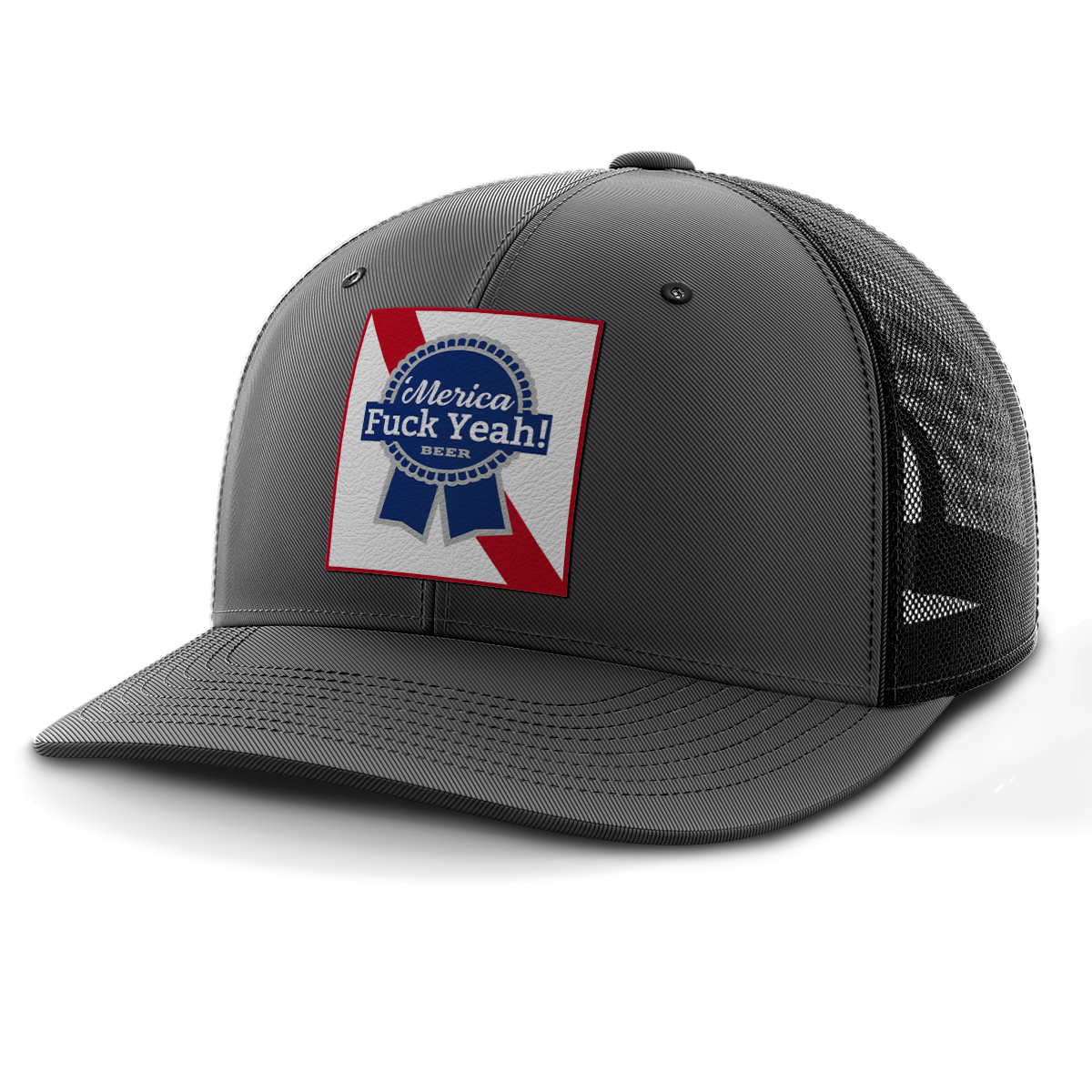 Merica - F Yeah, Leather Patch Hat (Copy)