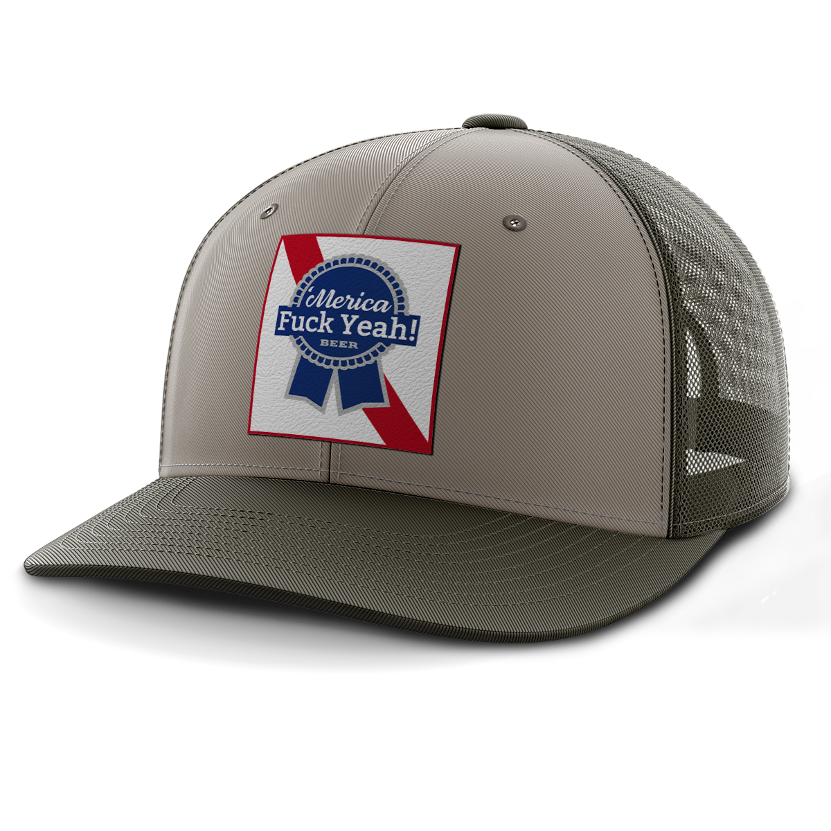 Merica - F Yeah, Leather Patch Hat (Copy)