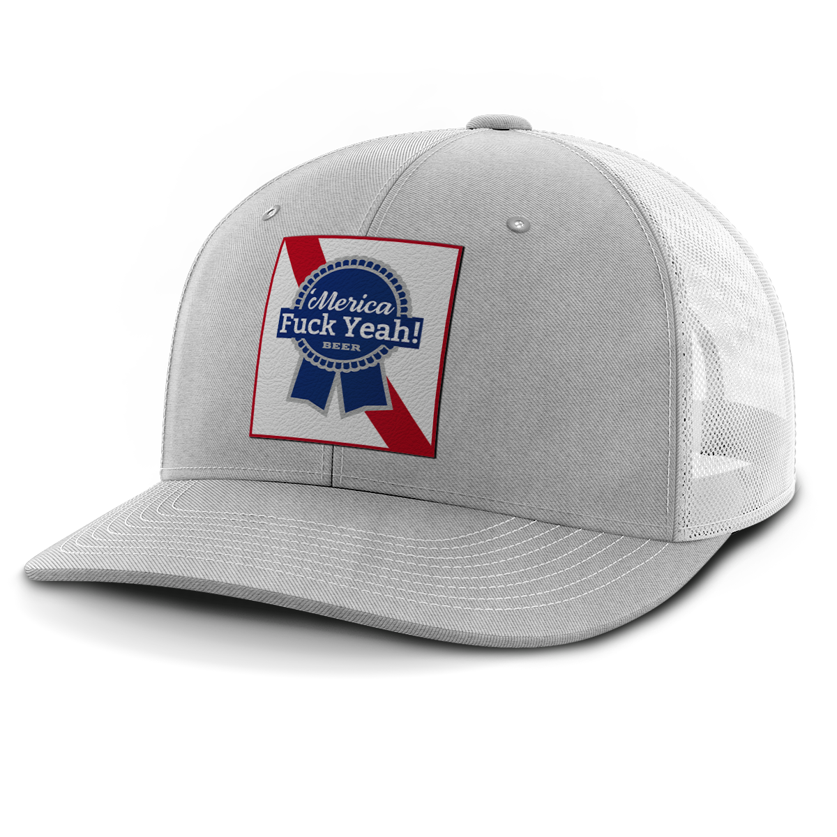 Merica - F Yeah, Leather Patch Hat (Copy)