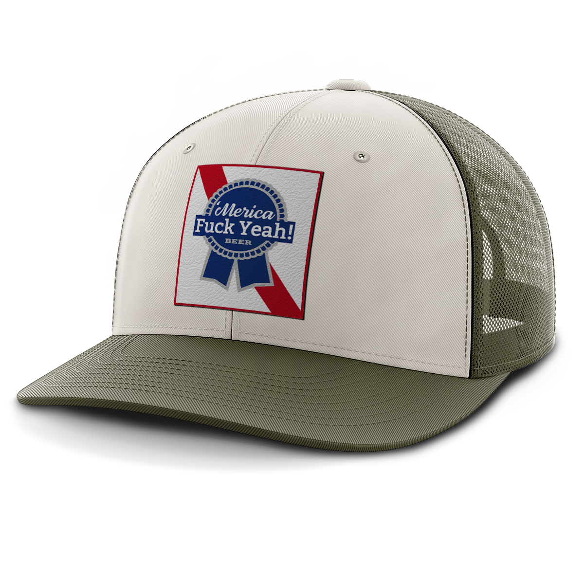Merica - F Yeah, Leather Patch Hat (Copy)