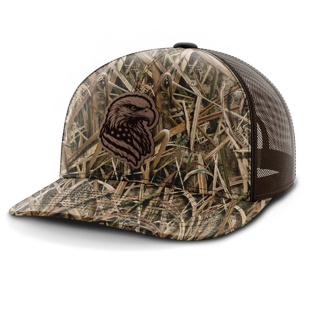 Eagle Flag, Leather Patch Hat