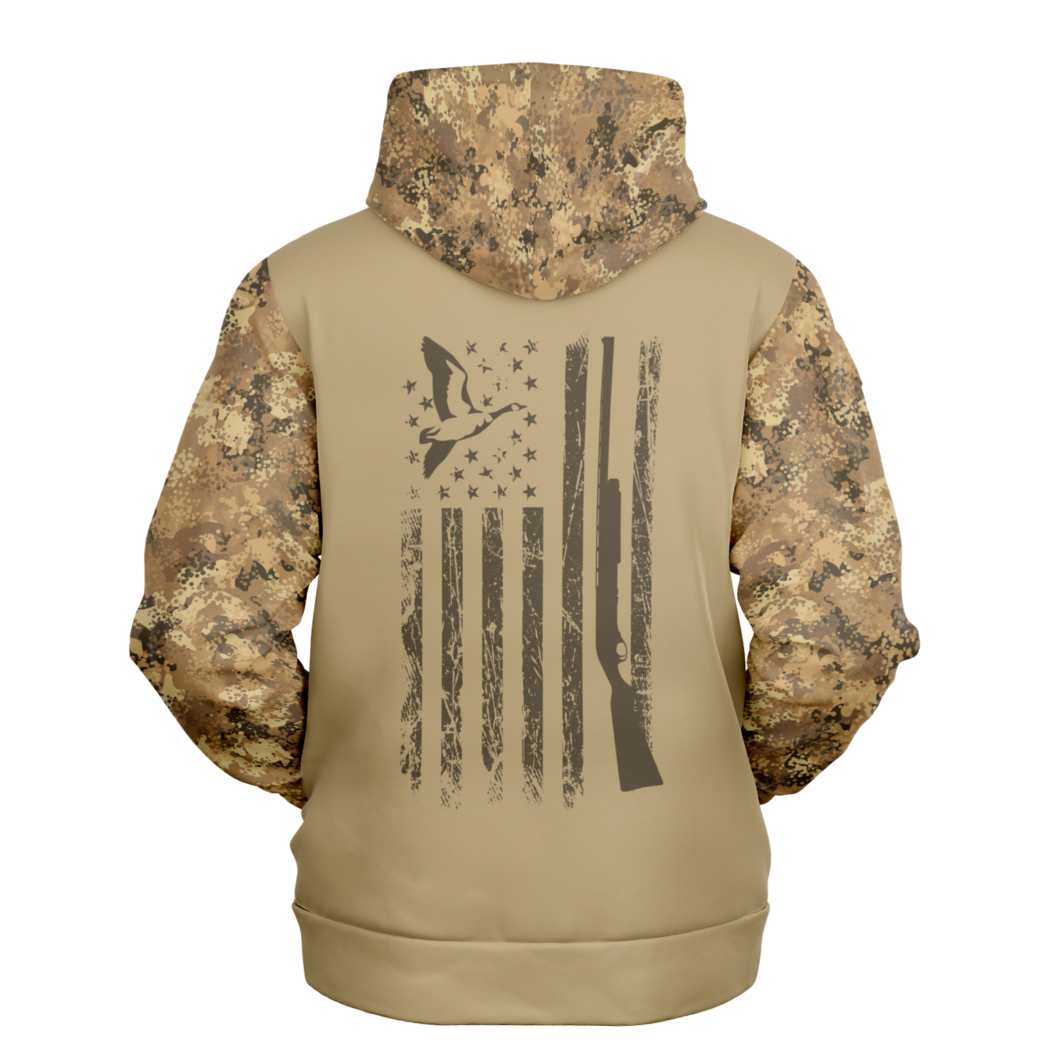 Woodland camo sales flag hoodie