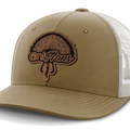 Only Fans, Turkey Hunting, Leather Patch Hat — Coyote Brown | Light Khaki