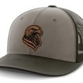 Eagle Flag, Leather Patch Hat — DK Green | Gray | Dk Green