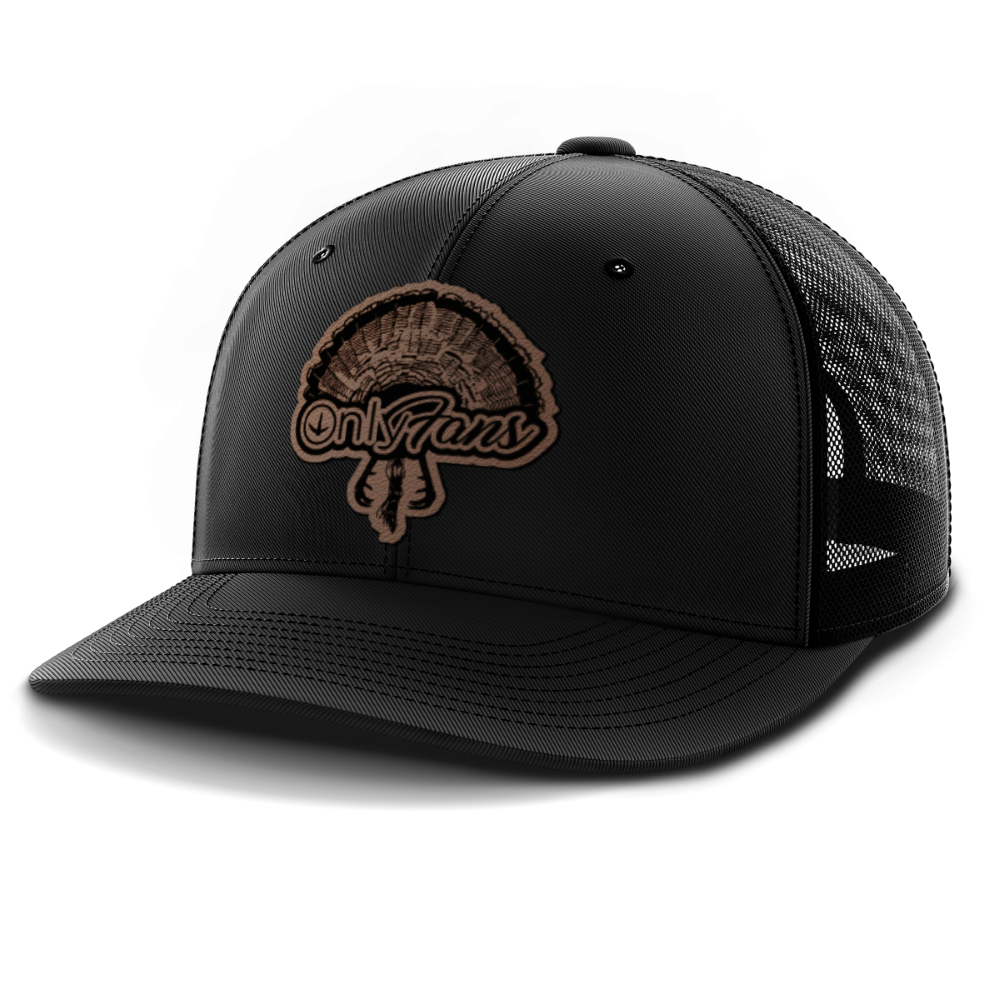 Turkey Only Fans, Leather Patch Trucker Hat