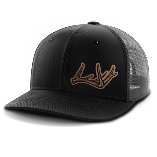 Antlers, Deer & Shed Hunting, Leather Patch Hat