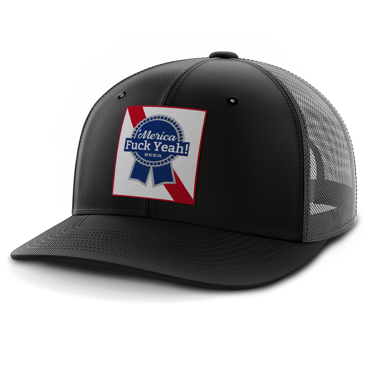 Merica - F Yeah, Leather Patch Hat (Copy)