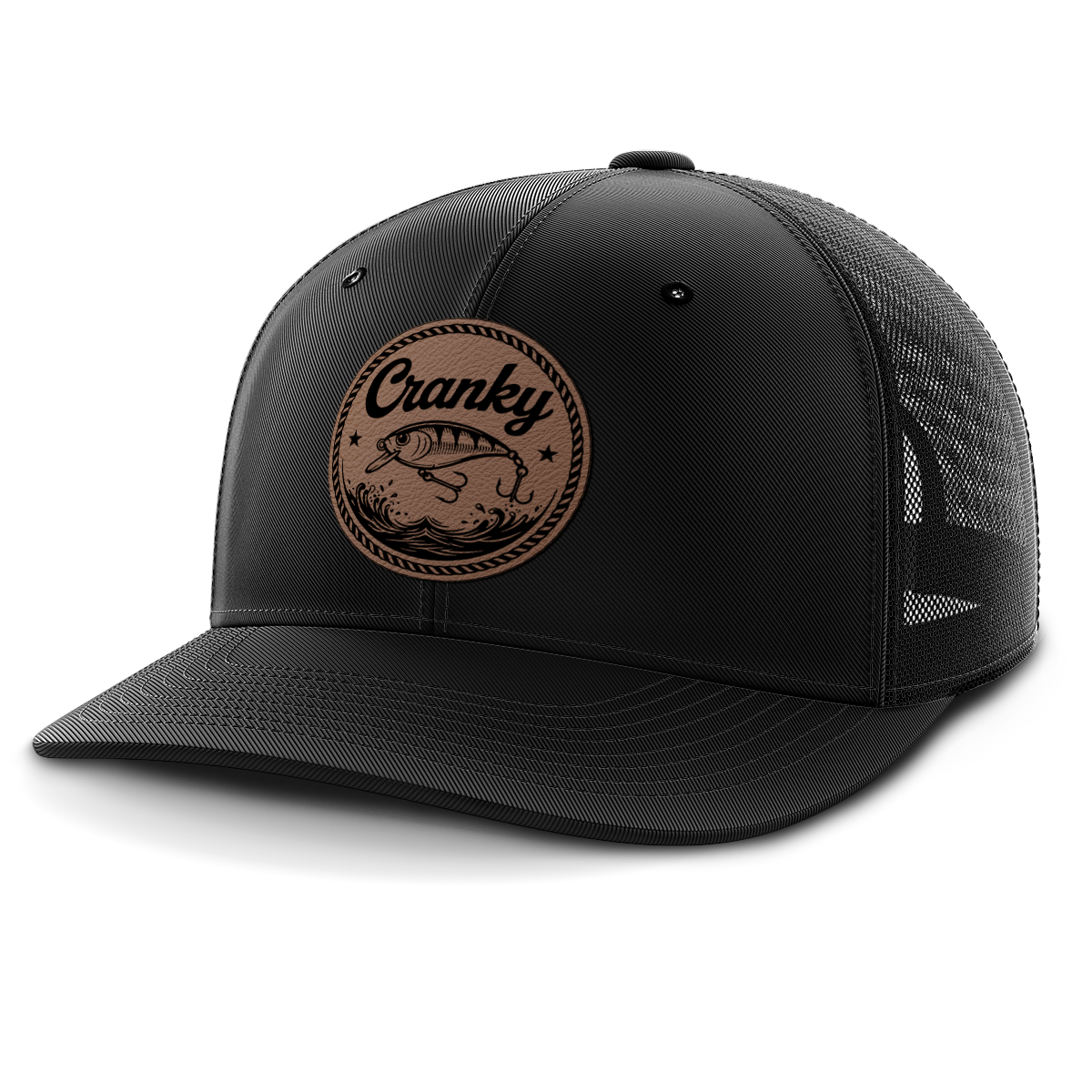 Cranky, Crankbait (round), Leather Patch Hat