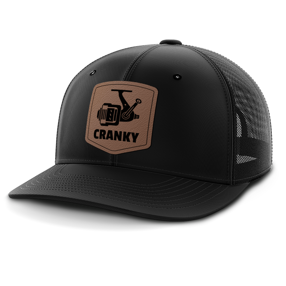 Cranky, Spinner, Leather Patch Hat