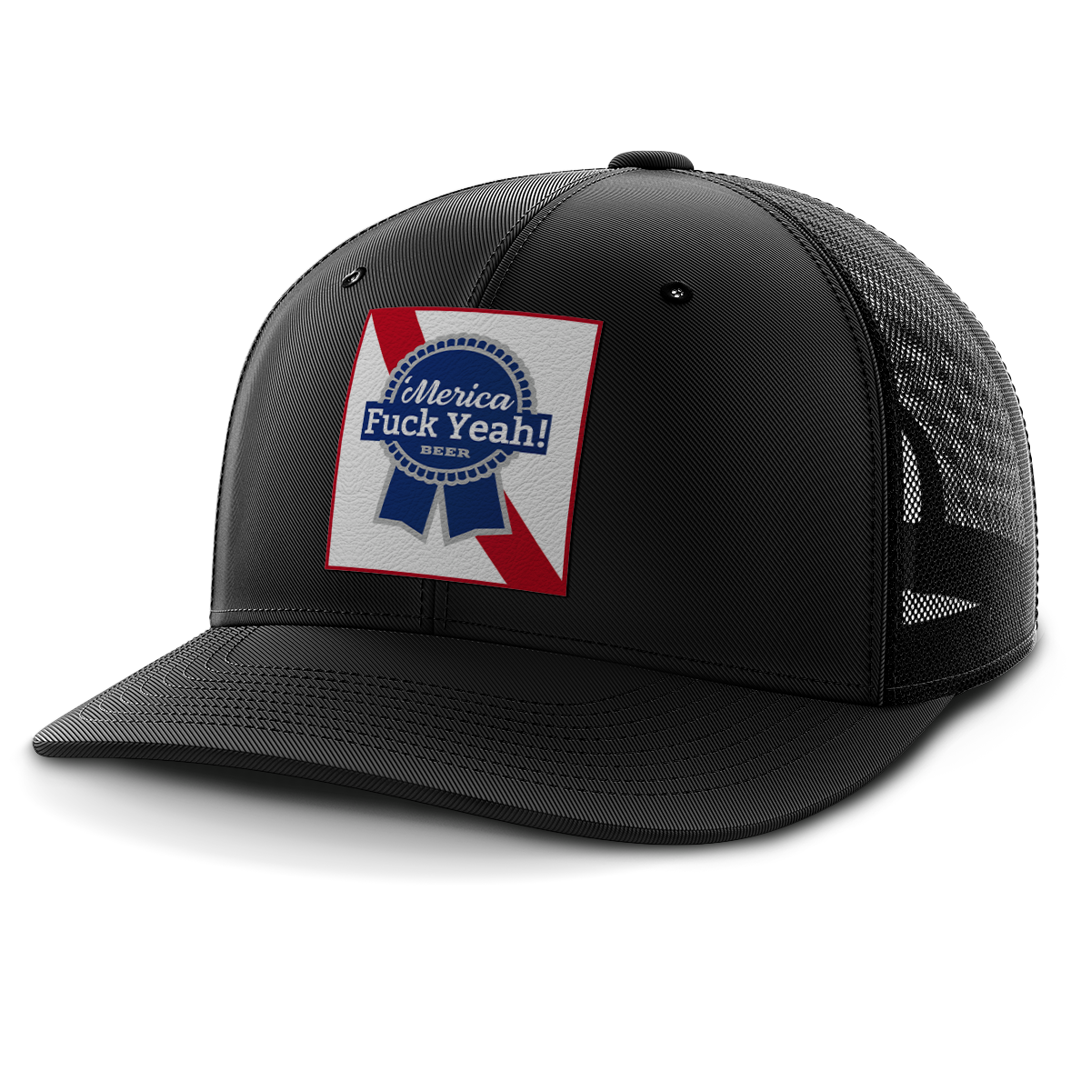 Merica - F Yeah, Leather Patch Hat (Copy)