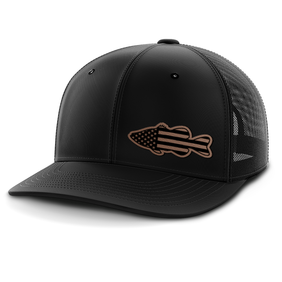 Bass Flag, Leather Patch Hat