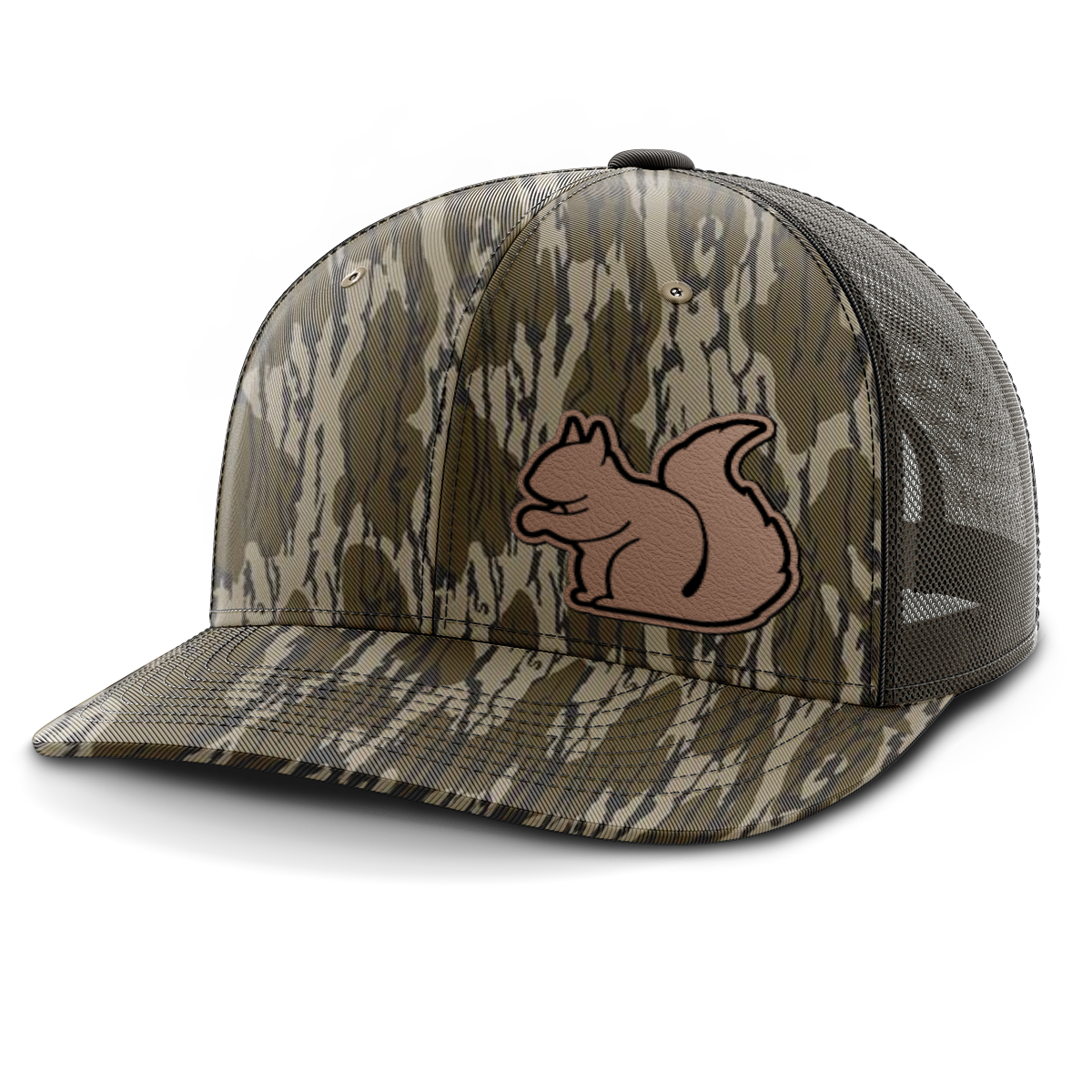 Squirrel Hunting, Leather Patch Trucker Hat