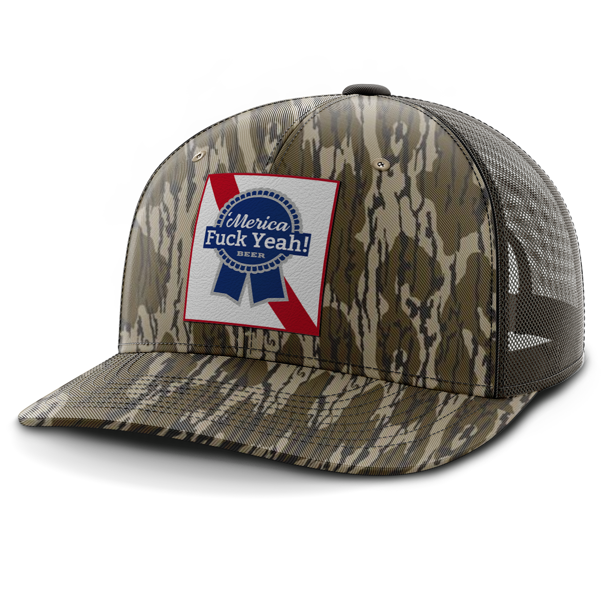 Merica - F Yeah, Leather Patch Hat (Copy)