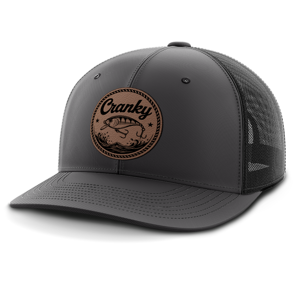 Cranky, Crankbait (round), Leather Patch Hat
