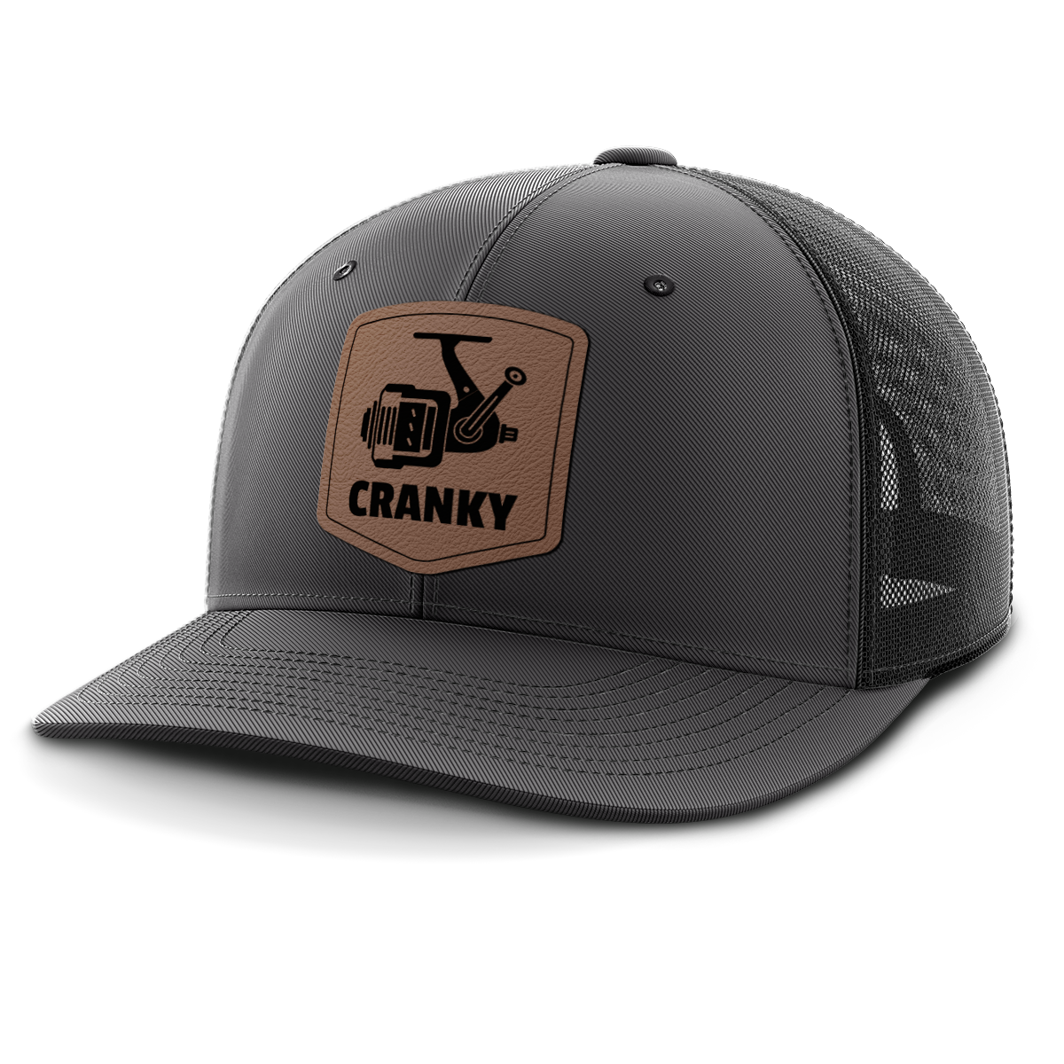 Cranky, Spinner, Leather Patch Hat