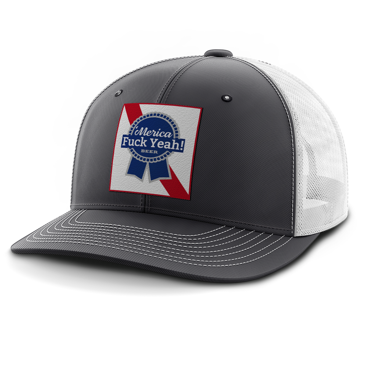 Merica - F Yeah, Leather Patch Hat (Copy)