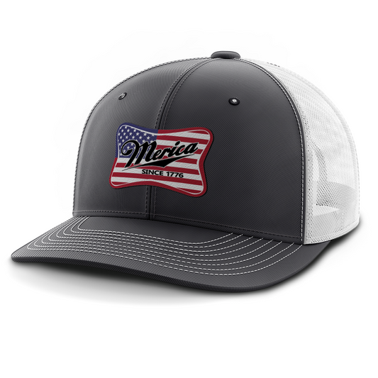 Merica, Leather Patch Hat