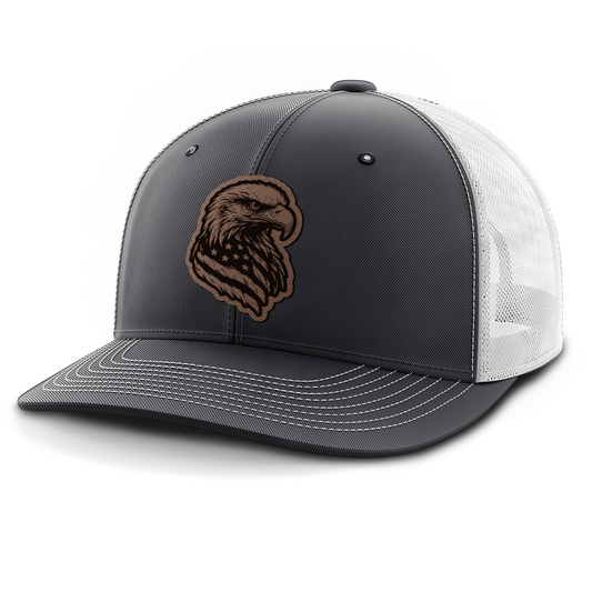 Eagle Flag, Leather Patch Hat