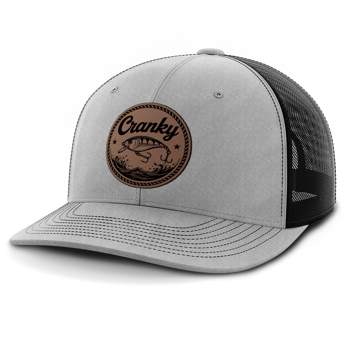 Cranky, Crankbait (round), Leather Patch Hat