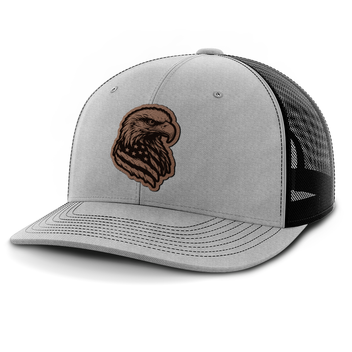 Eagle Flag, Leather Patch Hat