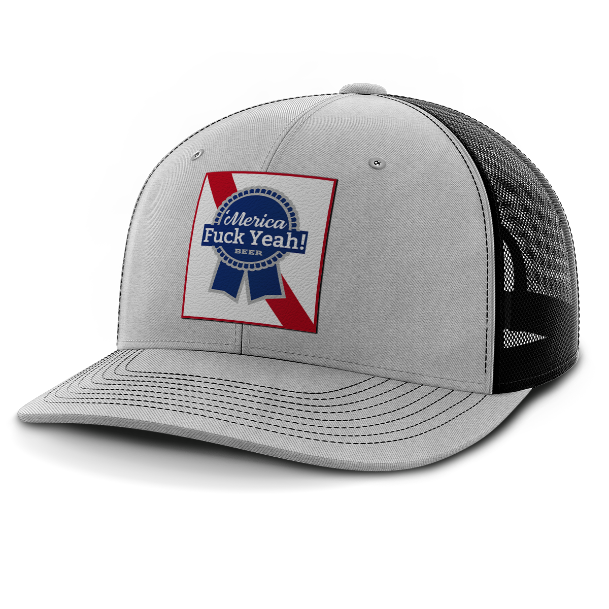 Merica - F Yeah, Leather Patch Hat (Copy)