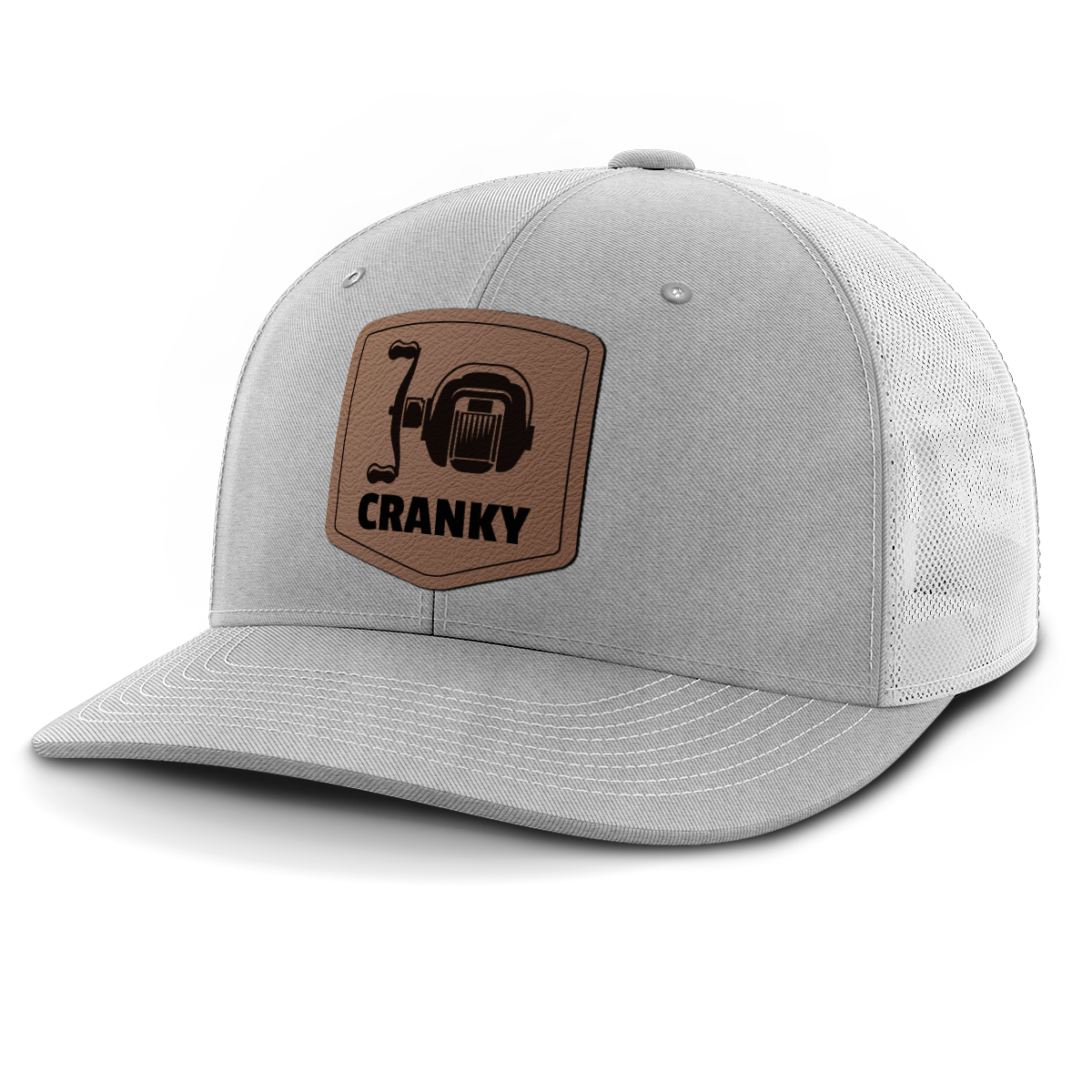 Cranky, Baitcaster, Leather Patch Hat