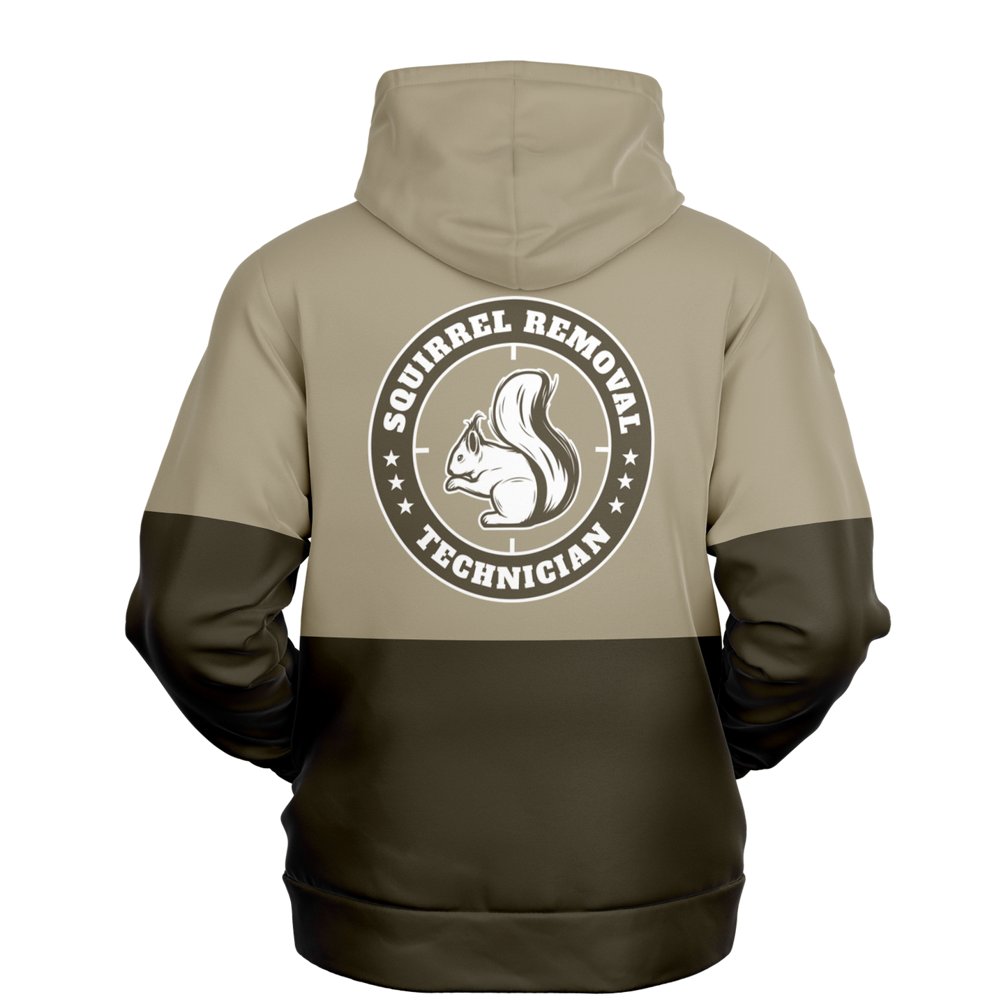 Squirrel Hunting, Chicken of the Tree, MId Weight Pullover Hoodie (Tan/Brown)