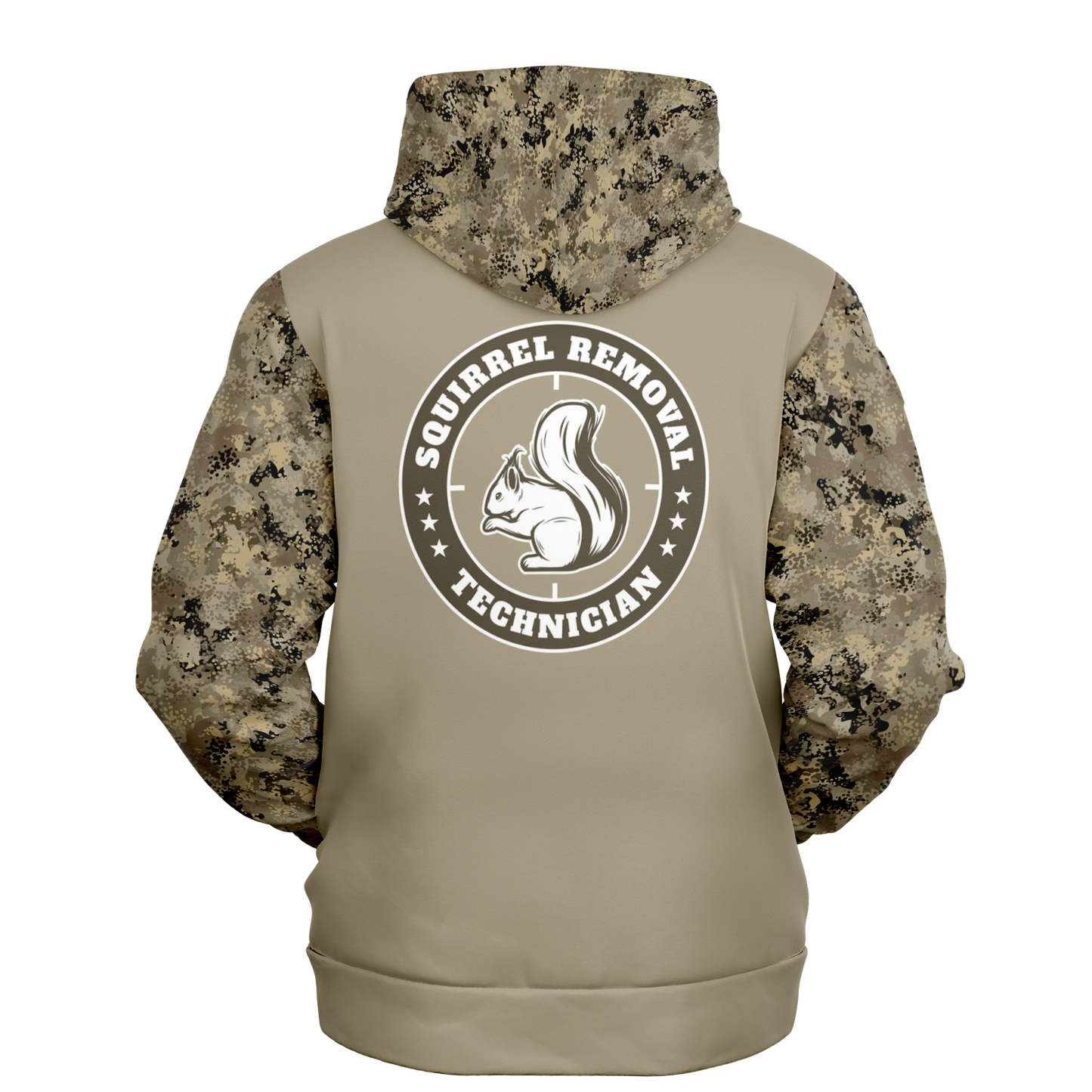 Squirrel Hunting, Chicken of the Tree, MId Weight Pullover Hoodie (Tan Camo)