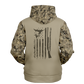 Duck Hunting, Take'Em, Mid Weight Pullover Hoodie (Tan Camo)