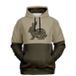 Rabbit Hunting, Butcher Chart, Mid Weight Pullover Hoodie (Tan/Brown)