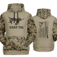 Duck Hunting, Take'Em, Mid Weight Pullover Hoodie (Tan Camo)