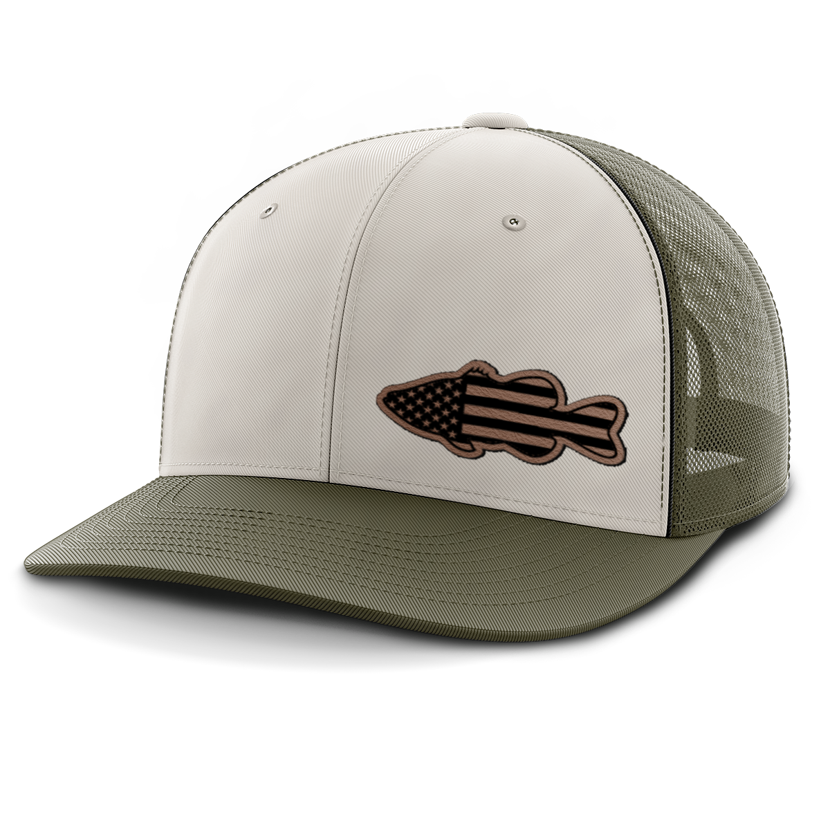 Bass Flag, Leather Patch Hat