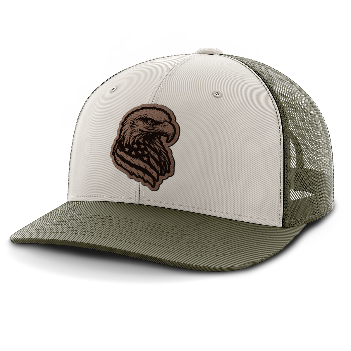 Eagle Flag, Leather Patch Hat