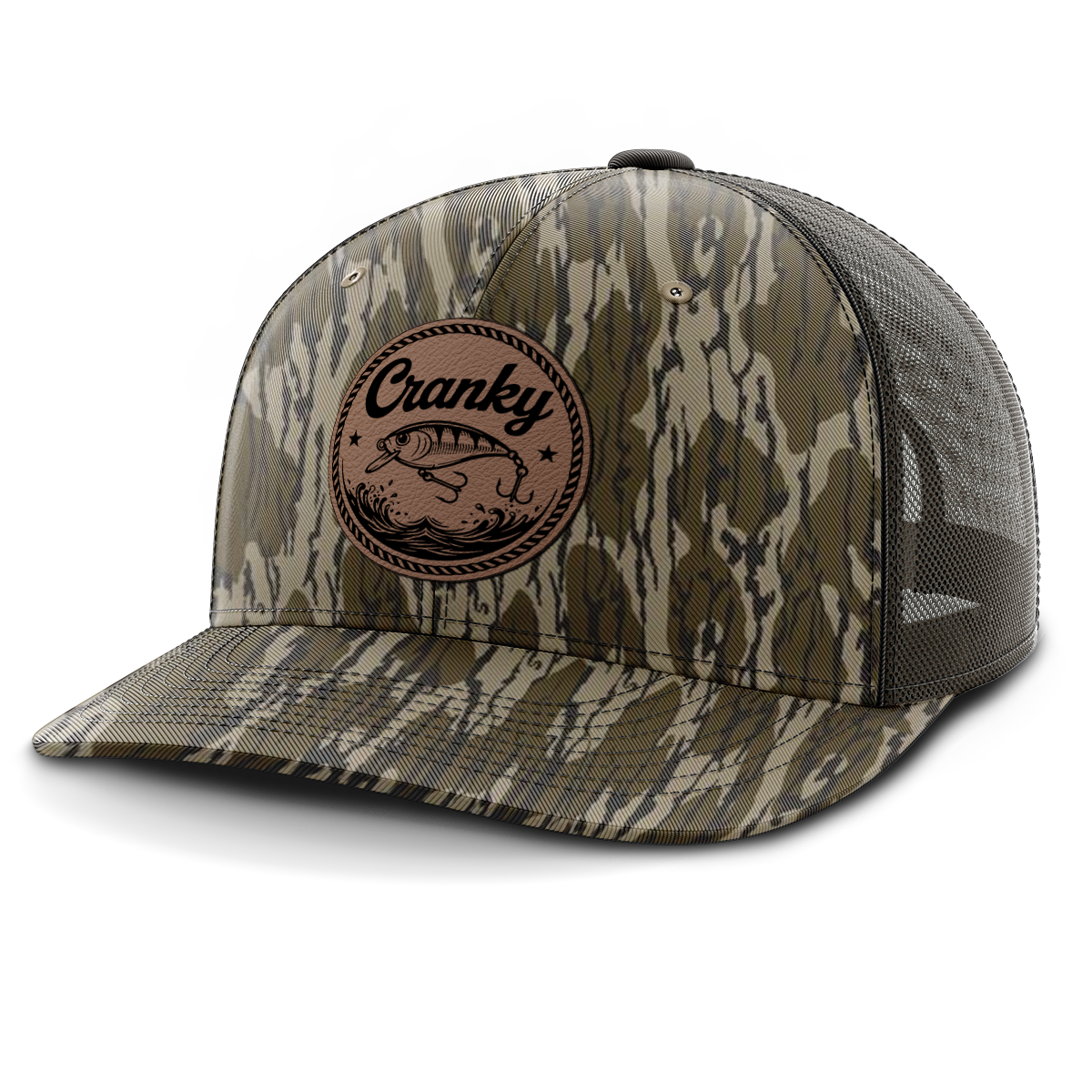 Cranky, Crankbait (round), Leather Patch Hat