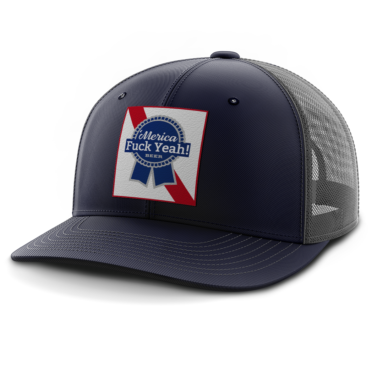 Merica - F Yeah, Leather Patch Hat (Copy)