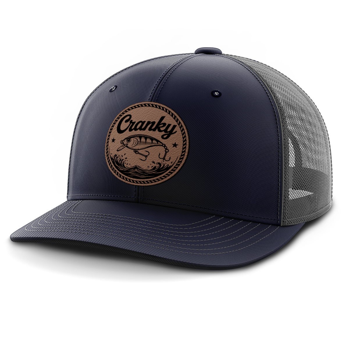 Cranky, Crankbait (round), Leather Patch Hat