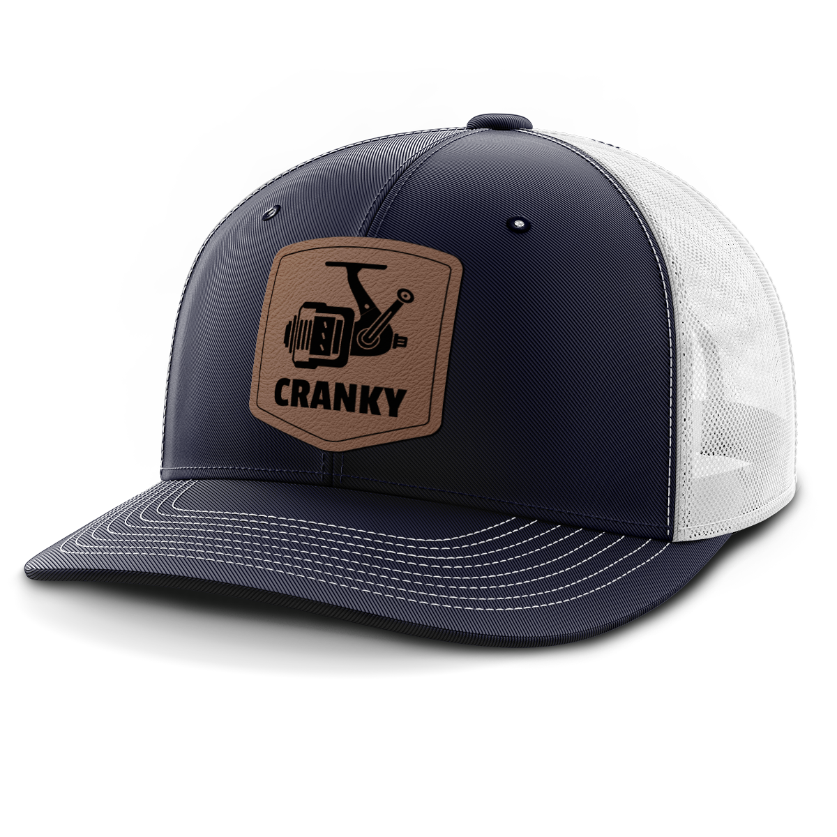Cranky, Spinner, Leather Patch Hat