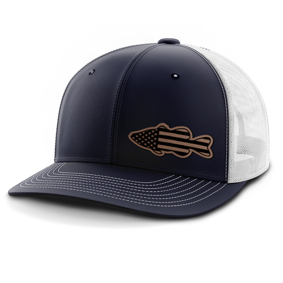 Bass Flag, Leather Patch Hat