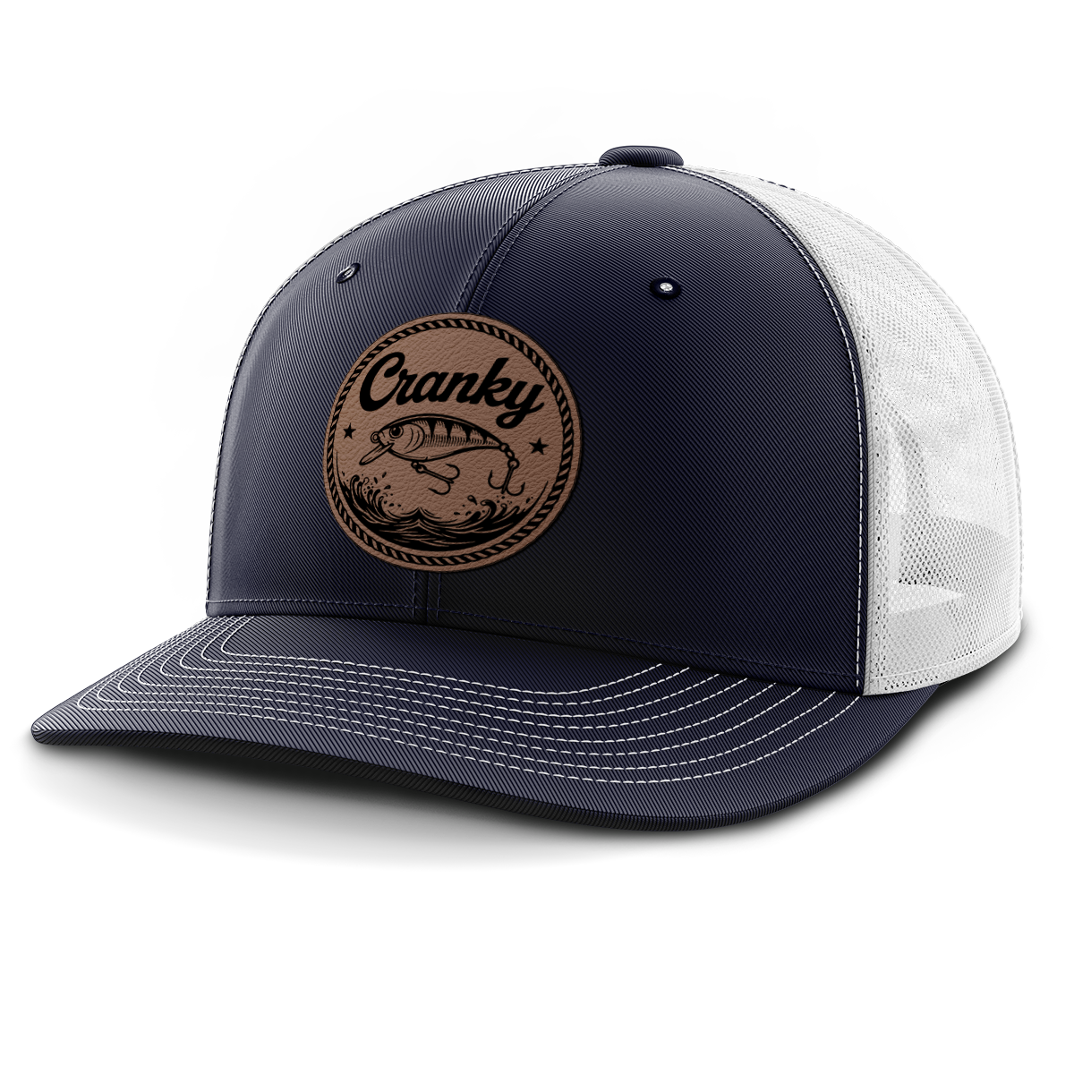 Cranky, Crankbait (round), Leather Patch Hat