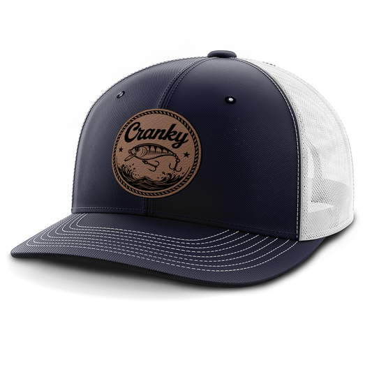Cranky, Crankbait (round), Leather Patch Hat