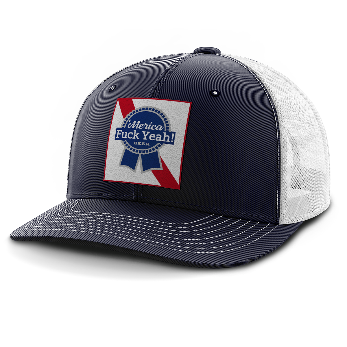 Merica - F Yeah, Leather Patch Hat (Copy)