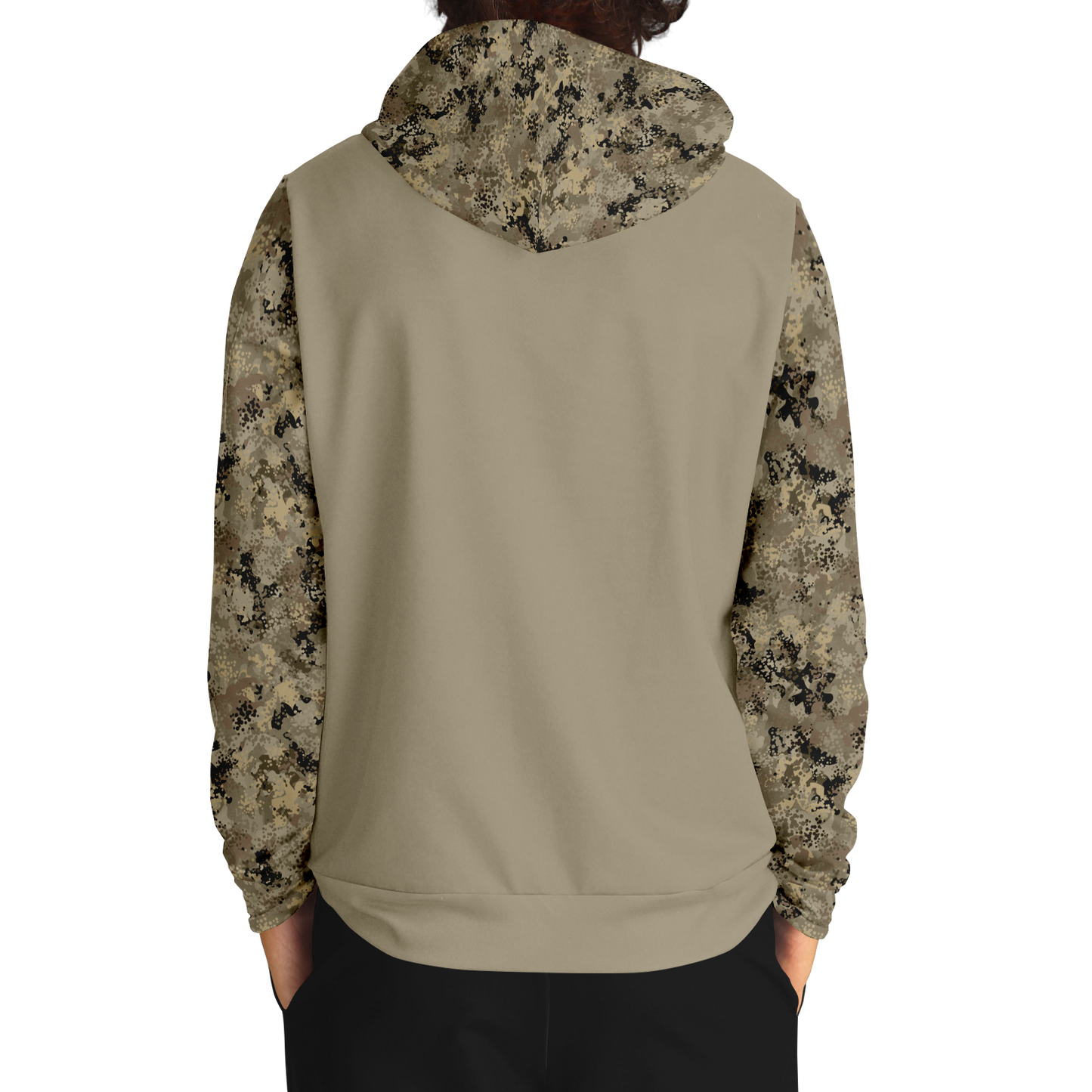 Duck Hunting, Blow Me (Blank Back), Mid Weight Pullover Hoodie (Tan Camo)