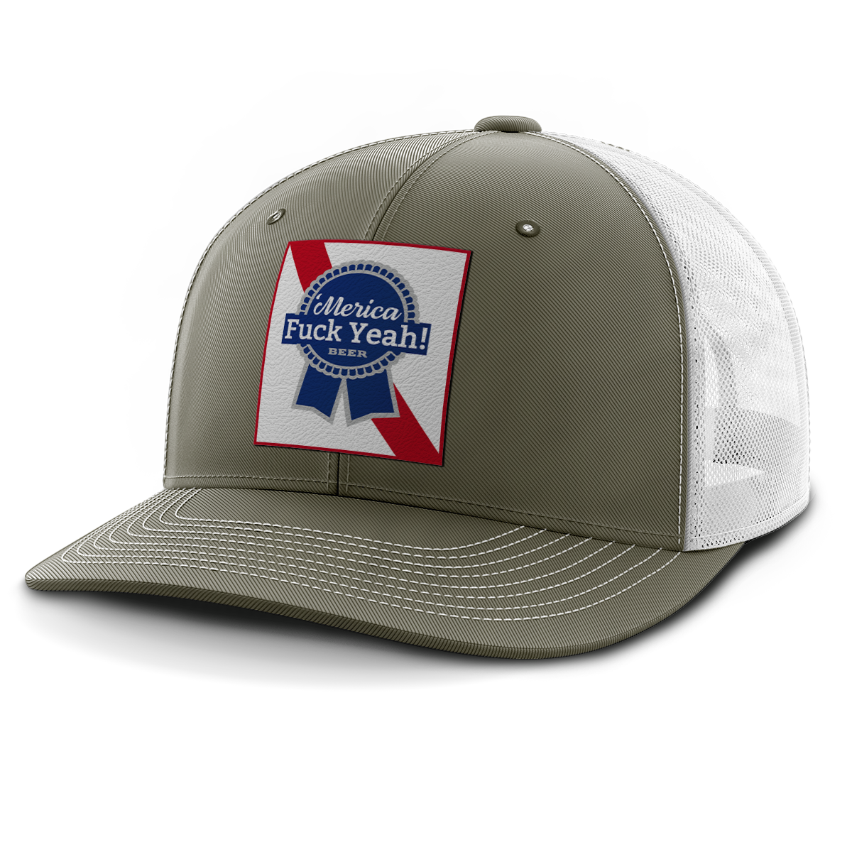 Merica - F Yeah, Leather Patch Hat (Copy)