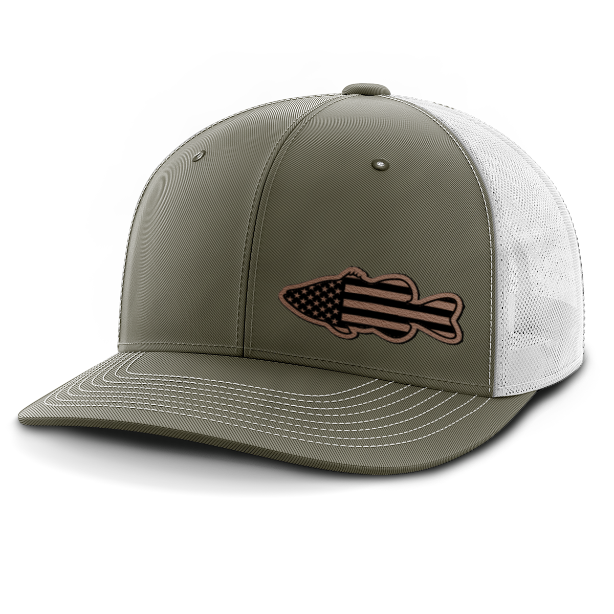 Bass Flag, Leather Patch Hat
