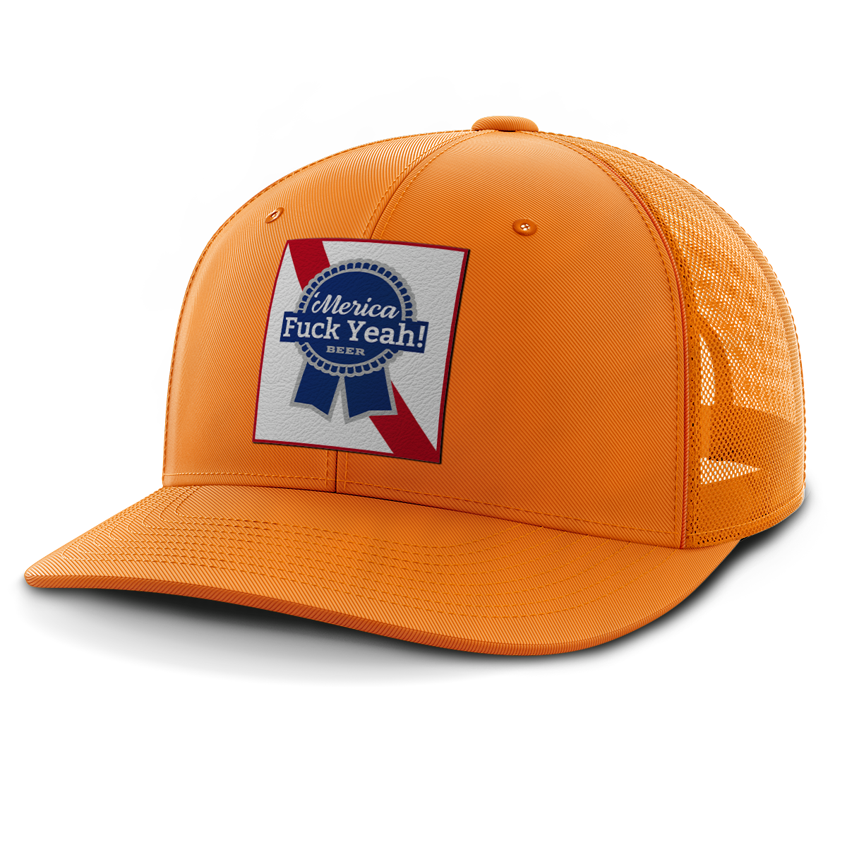 Merica - F Yeah, Leather Patch Hat (Copy)