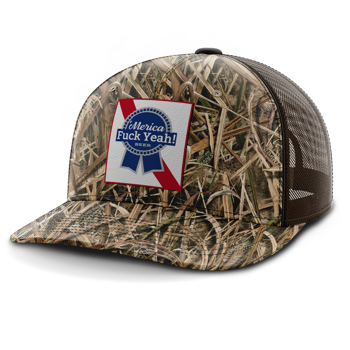 Merica - F Yeah, Leather Patch Hat (Copy)