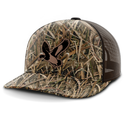 Mallard, Duck Hunting, Leather Patch Hat